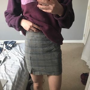 Plaid skirt from garage!